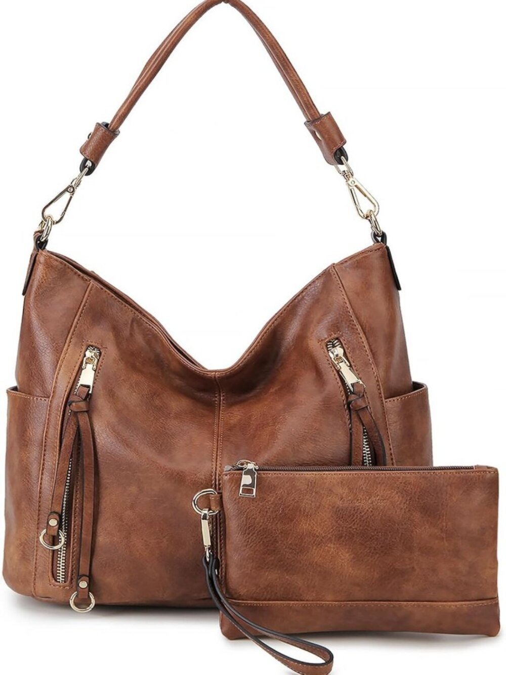 Trendy PU Hobo Bag for Women - Stylish Crossbody Shoulder Bucket Purse for Work